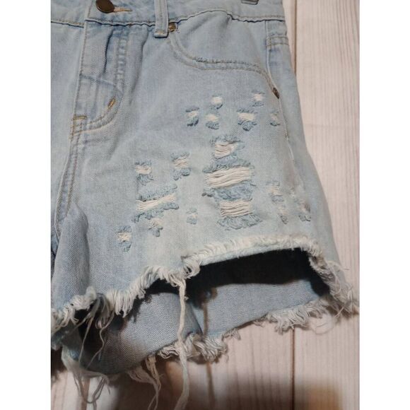 Rip curl‎ Shorts Ladies 25 Light Wash Cut-off Distressed - Picture 3 of 8